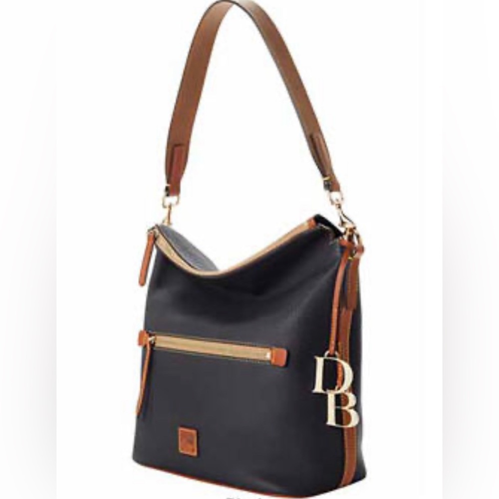 Dooney & Bourke Handbag Pebble Grain Leather Sac
Shoulder Bag Black AUTHENTIC